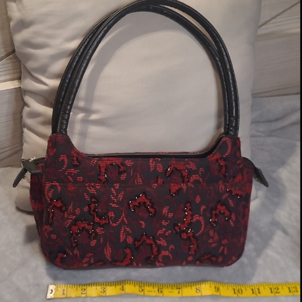 Cherokee Elegant Red and Black Women's Handbag